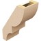 Ekena Millwork 5-inch W x 8-inch D x 12-inch H Ridgewood Rough Cedar Woodgrain TimberThane Knee Brace, Primed BRCUR05X08X12RIDRCPR - alternate 4